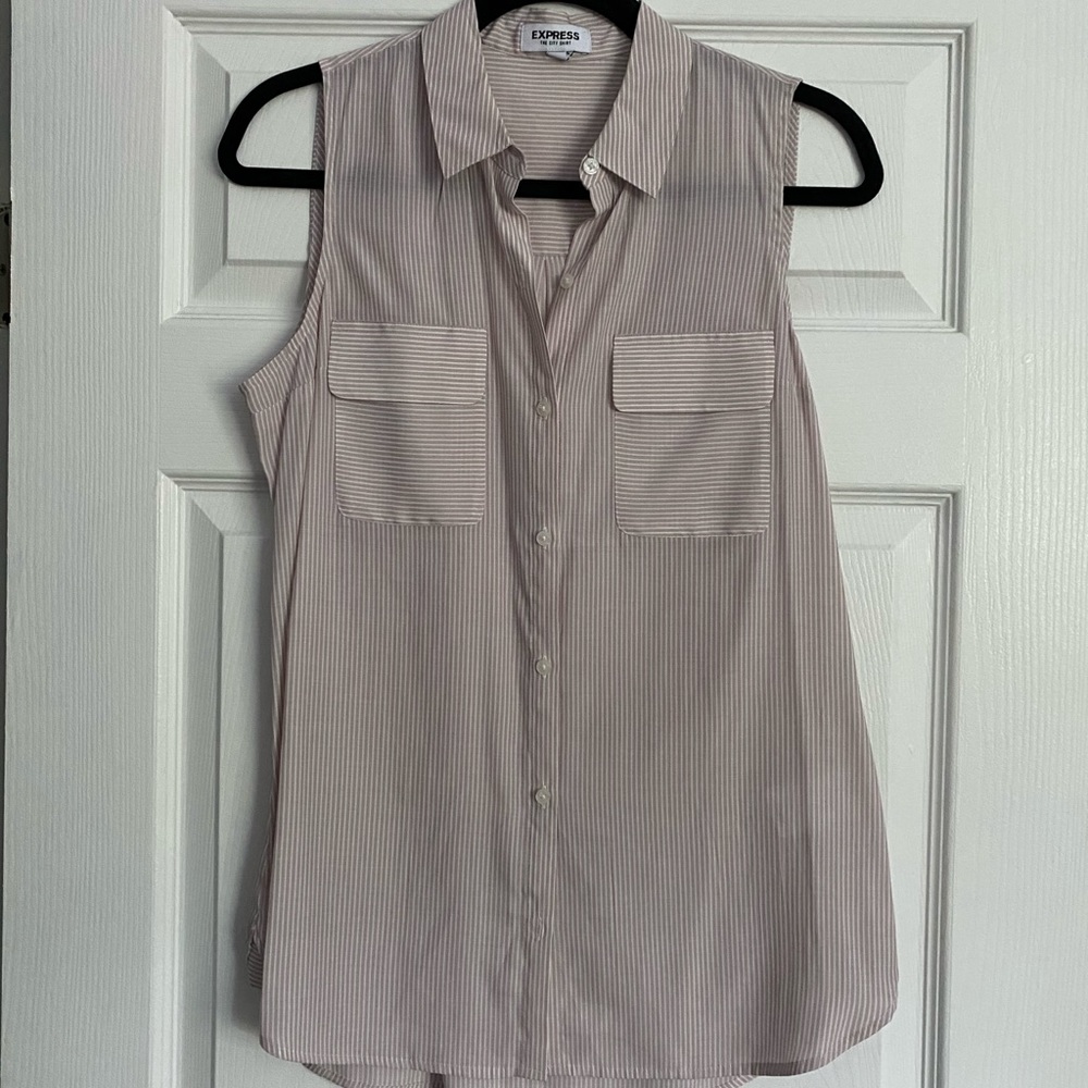 Express Tops | The City Shirt Sleeveless button up